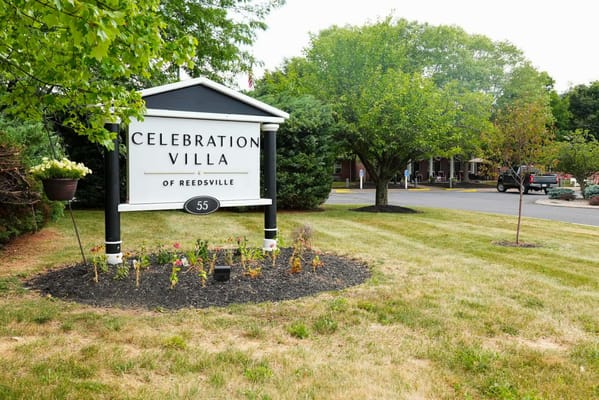 Exterior sign of Celebration Villa of Reedsville