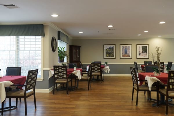 Dining room with tables and decor
