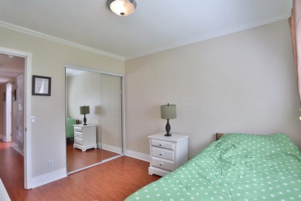 A cozy interior view of a resident's bedroom