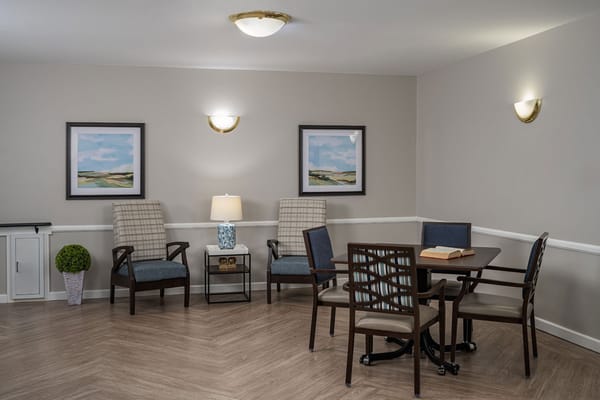 Common area with comfortable seating and decor