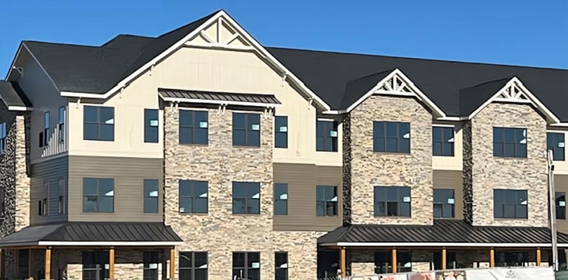 Exterior view of the Watercrest Fredericksburg building