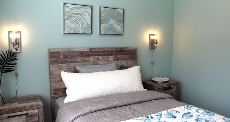 Cozy bedroom setup in a senior apartment