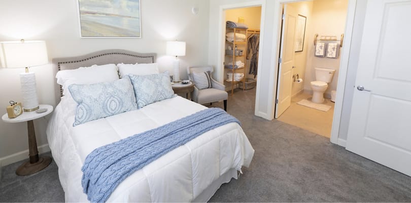 Cozy private room with a bed and bathroom