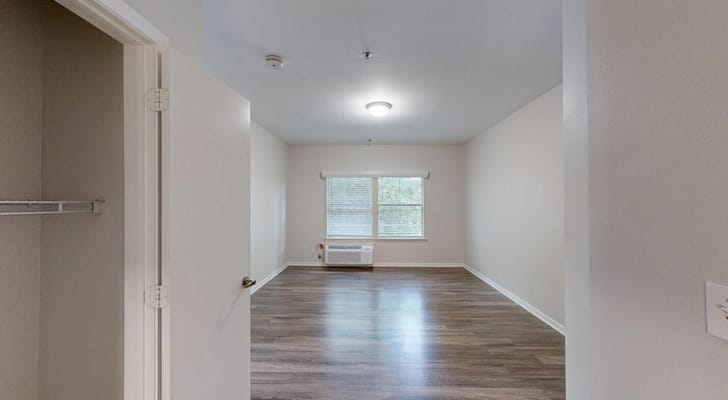 Interior view of a private resident room