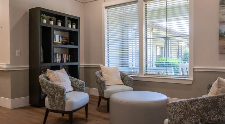 Comfortable seating area in a common room