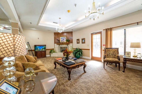 Interior common area with seating and decor