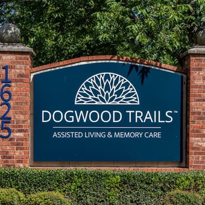 Facility logo displayed on a sign