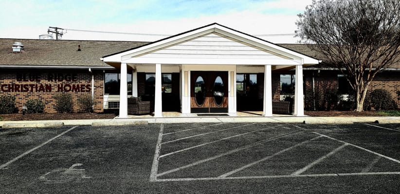Front entrance of Blue Ridge Christian Homes
