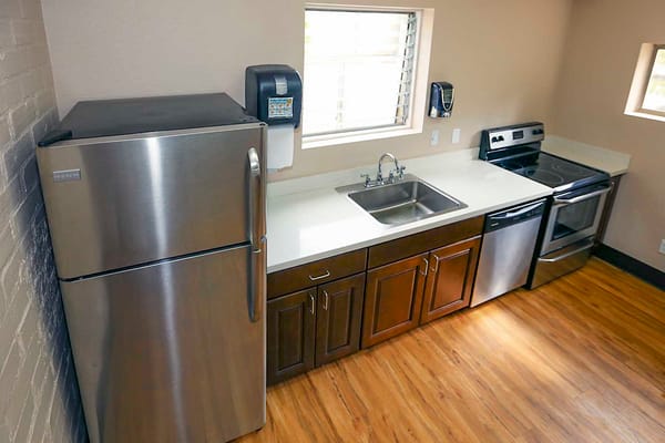 Modern kitchen in a resident's apartment