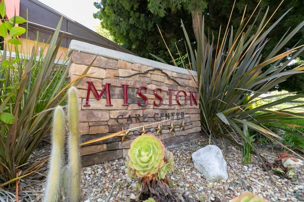 Facility sign for Mission Care Center