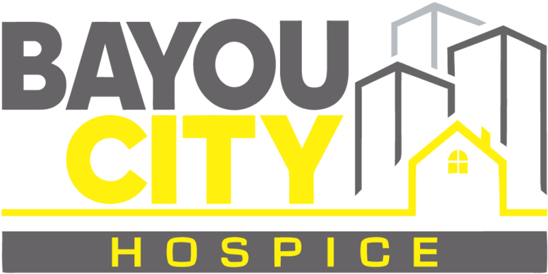Bayou City Hospice logo on a white background