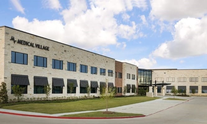Exterior view of a modern assisted living facility