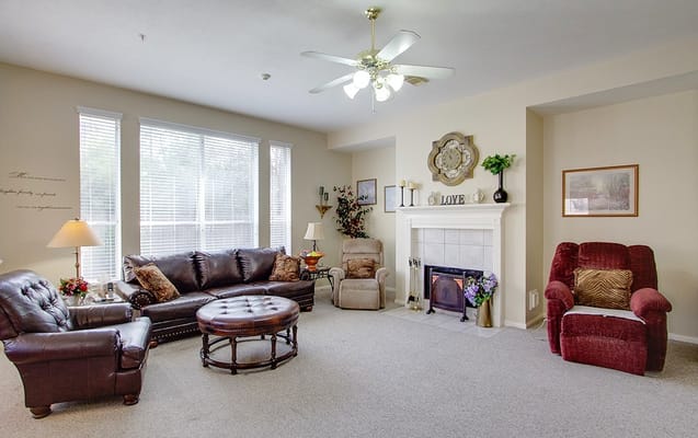 Bright and inviting living room with comfortable seating and decor.