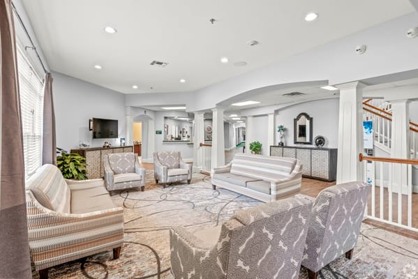 Comfortable lounge area with seating and a welcoming atmosphere