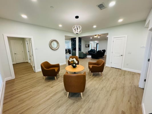 Interior common area with seating and decor