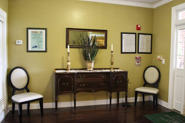 Interior view of a welcoming lobby area