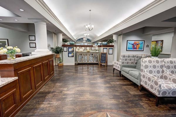 Interior view of a welcoming lobby area