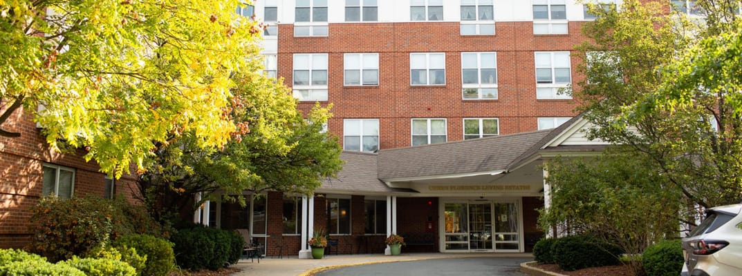 Building entrance of the Cohen Florence Levine Estates