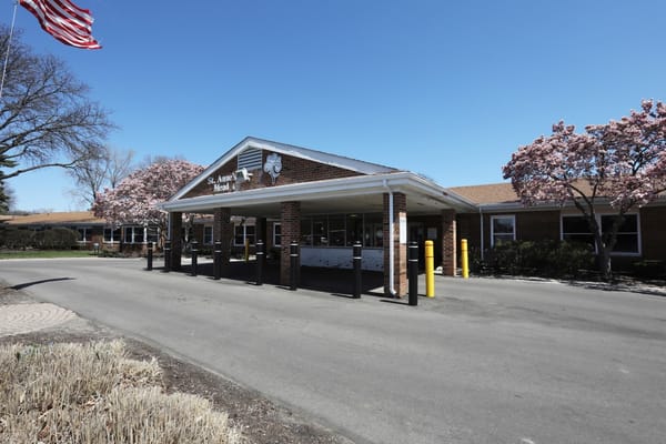 Exterior view of St. Anne's Mead Assisted Living facility