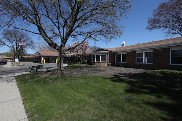 Exterior view of St. Anne's Mead Assisted Living facility
