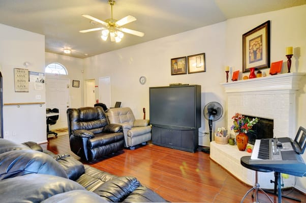 Cozy common area in an assisted living facility