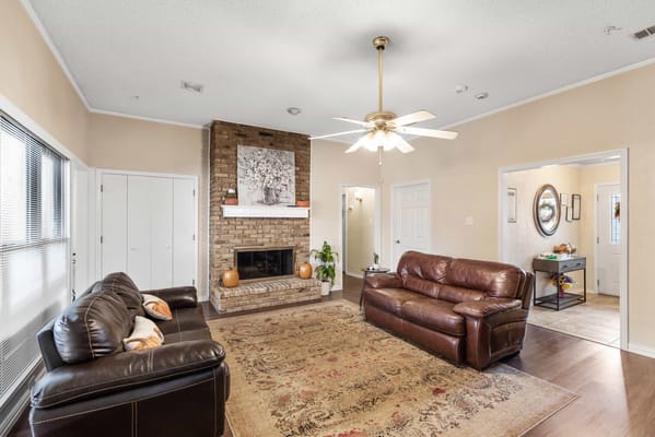 Cozy interior living room with comfortable seating
