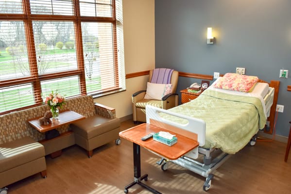 Private resident room with natural light