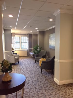 Comfortable lounge area with seating and decor