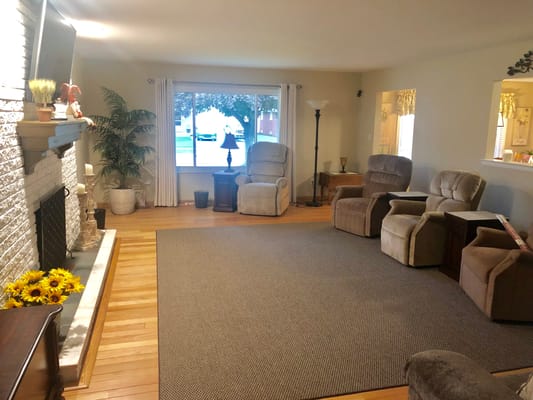 Cozy common area with seating and decor