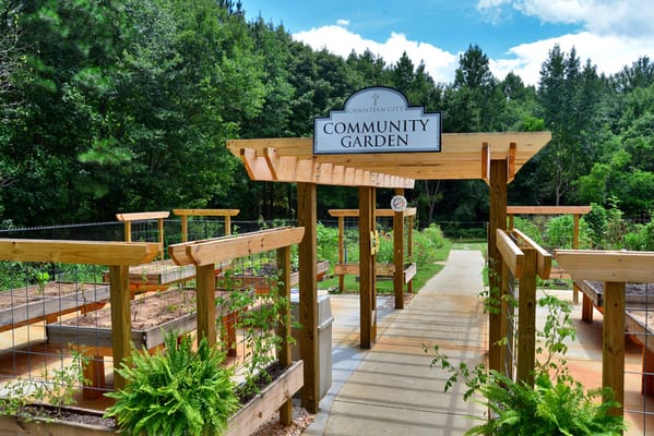 Entrance to the Christian City Community Garden
