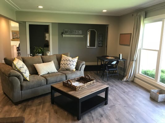 Cozy interior living area with comfortable seating