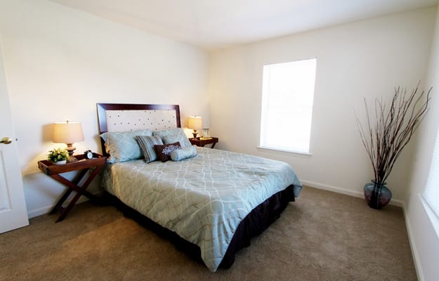 Cozy bedroom in a senior apartment