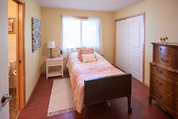 Cozy private resident room with natural light