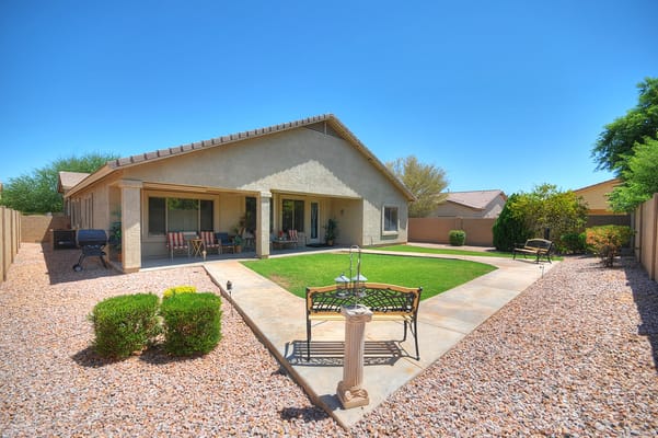 Exterior view of a residential-style outdoor area