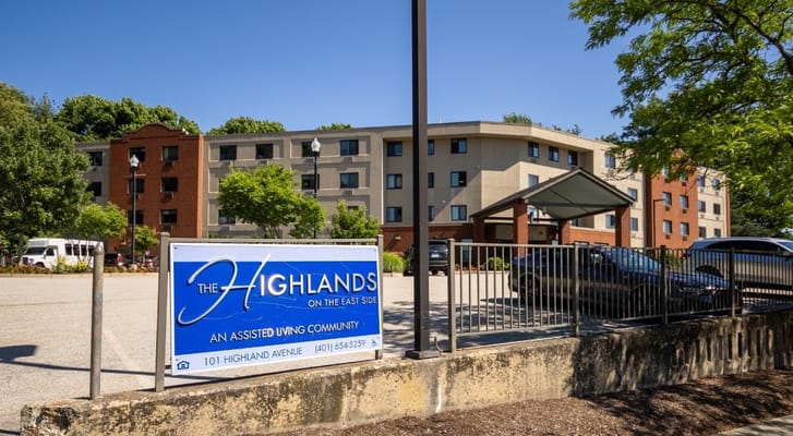 Exterior view of Highlands assisted living facility