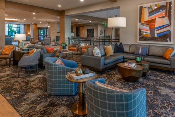 Common area with cozy seating and modern decor