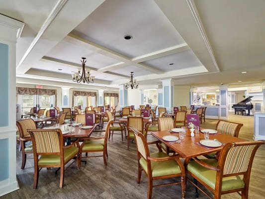 Dining room with tables and chairs set