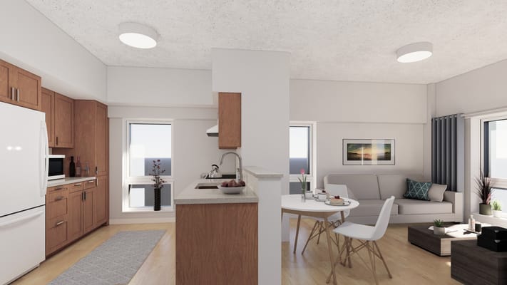 Modern interior of a resident apartment