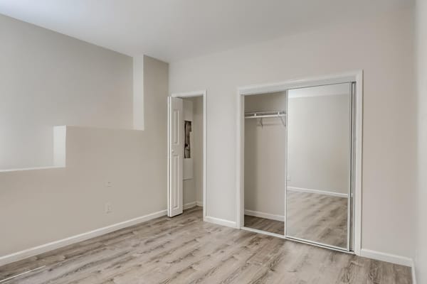 Bright interior view of a resident room