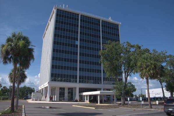 Exterior view of a modern nursing home facility