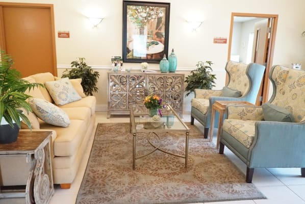 Cozy common area with comfortable seating and decor