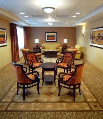 Common area with seating and decor