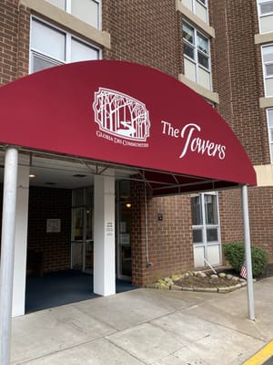 Entrance of The Towers at Gloria Dei Communities