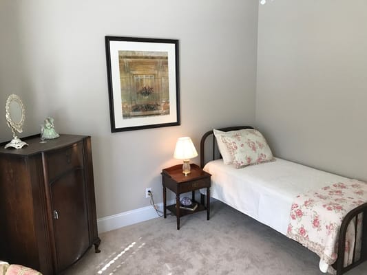 Cozy private resident room with vintage decor