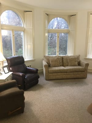 Cozy seating area in a facility interior