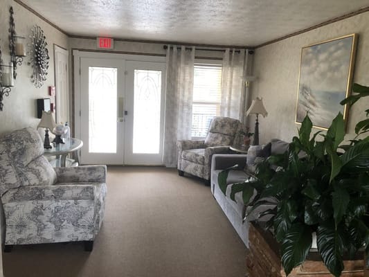 Inviting living room with comfortable seating and natural light