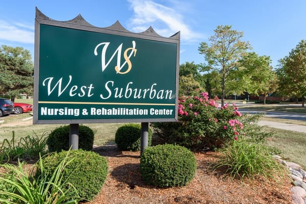Exterior sign of West Suburban Nursing and Rehabilitation Center