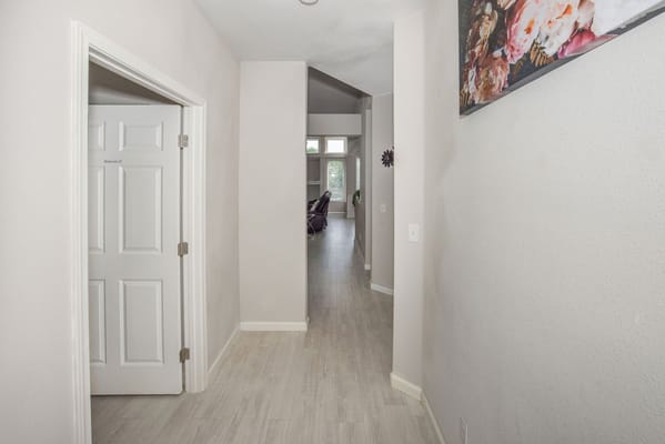 Interior hallway of an assisted living facility