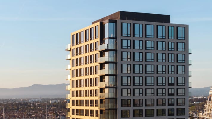 Exterior view of a modern senior living facility