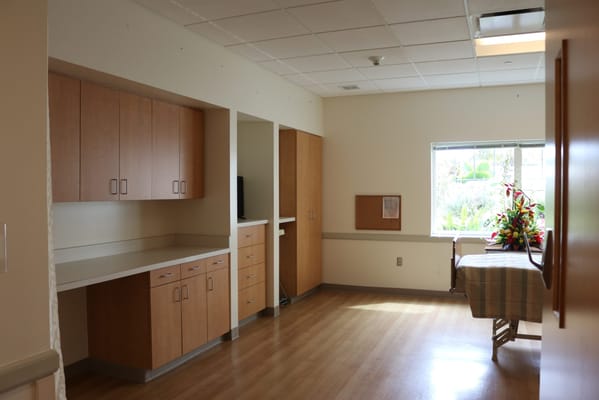 Interior shot of a resident room with furniture